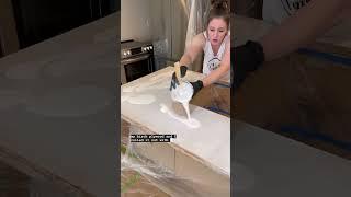 DIY Faux Marble Epoxy Countertops