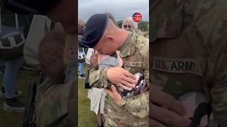 Military twin holds baby niece for the first time ️ #shorts