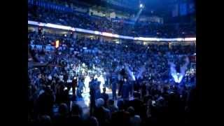 OKC Thunder player introductons....