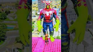 GTA V : WATER RAGDOLL VS SUPER MOM VS SPIDER-MAN #shorts