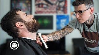 Jack's First Beard Trim in Months with Jake the Barber