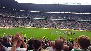 Celtic fans celebrating win vs Rangers