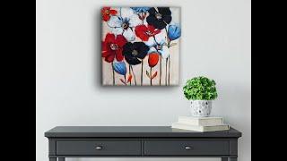 Easy Acrylic Painting/Flowers/MariArtHome