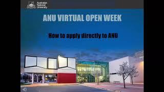 ANU Admissions: Applying directly to ANU for undergraduate study in 2022