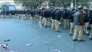 DIG Syed Ahmed Mubin matyr during protest blast at Mall road