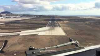 Captain's View Landing at Reina Sofia TENERIFE in FULL HD !