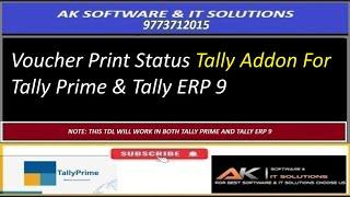 Voucher Print Status Tally Addon