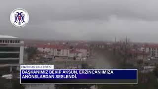 Erzincan Belediye Başkanı Bekir Aksun, Erzincan'a Anonslardan Seslendi