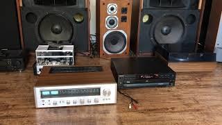 Refurbished 1975 HITACHI SR-802 / Sony CDP-C515 CD changer / Paradigm Monitor 7 V.4 demo