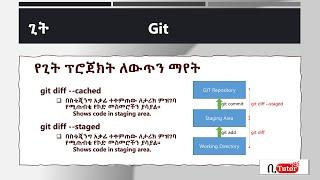 Git & GitHub - Part 10: git diff --staged (Amharic Lang.)