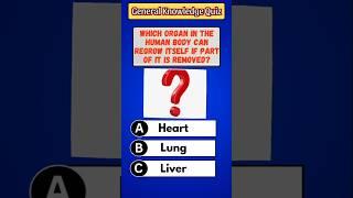 Human Body Quiz: Which Organ Can Regrow Itself? (Fun Biology Trivia) #shorts