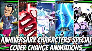 ANNIVERSARY CHARACTERS SPECIAL COVER CHANGE ANIMATIONS  (UPTO 5TH ANNIVERSARY) DRAGON BALL LEGENDS