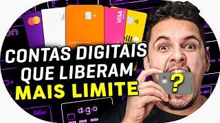  5 Contas Digitais Gratuitas que LIBERAM MAIS LIMITE no Cartão de Crédito [ATUALIZADO]