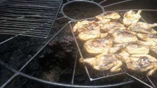 Cooking Chicken On A Volcano. Lanzarote. Timanfaya