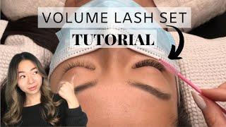 Eyelash Extension Tutorial (Volume Lashes)