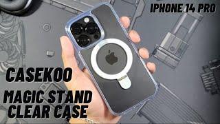 Casekoo Magic Stand Clear Case - iPhone 14 Pro Unboxing And Review (Best MagSafe Implementation?!!)