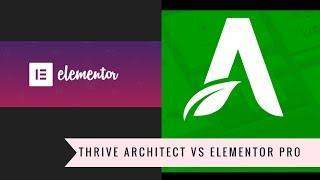 Elementor PRO VS Thrive Architect Comparison