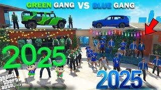 Franklin Blue Gang VS Shinchan Green Gang New Year Challenge In GTA 5!