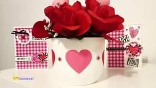 Upcycled Febreeze Candle Holder  to Easy Valentine's Day Vase