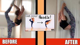 I TRIED ANNA MCNULTYS NEEDLE TUTORIAL | Getting my Needle Challenge  (straight leg scorpion)