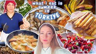 What I Eat in a Week at my ANNE's house in Turkey