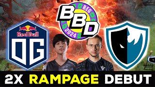 23 & NINE DEBUT, DOUBLE RAMPAGE !! OG vs LEVEL UP - BB DACHA BELGRADE WEU DOTA 2