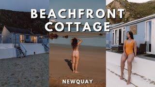 WE STAYED ON A PRIVATE BEACH IN CORNWALL! // Lusty Glaze Beach cottage