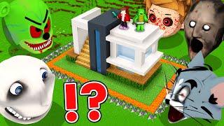 Scary Monsters Vs JJ and Mikey's Security House Bunker in Minecraft - Maizen