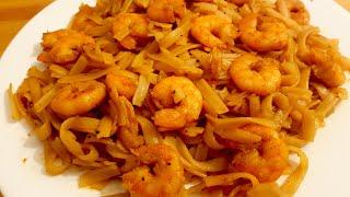 Nouilles De Riz Aux Crevettes ( Recette Ramadan)