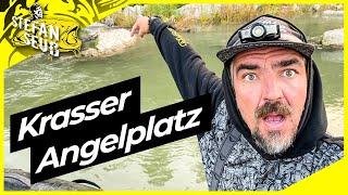 HIER ANGELT KEIN MENSCH !! | ANGELPLATZ bringt XXL RAUBFISCHE |  Angeln in den Steinen