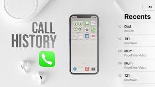 How to See Old Calls History on iPhone