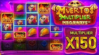 SENSATIONAL 1300X+ WIN On MUERTOS MULTIPLIER!!  TOP 5 RECORD WINS OF THE WEEK!