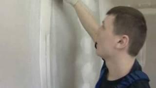 Нанесение финишной шпаклевки Ивсил, шпаклевка стен