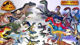 MY MEGA THERIZINOSAURUS vs ALLOSAURUS Toys Collection - Jurassic World Dominion Dinosaurs Toys