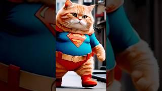 the great orange cat  is better than all marvel and DC comics superheroes #cat #cats #catshorts