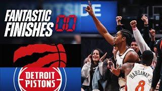 Final 4:22 BUZZER BEATER ENDING Raptors at Pistons  | November 25, 2024