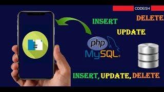 How to Insert, Update And Delete Data From PHP mySQL DataBase In Flutter