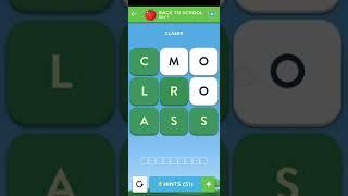 Wordbrain 2 BACK TO SCHOOL Event DAY 1 [September 2 2024] | Wordbrain Answers