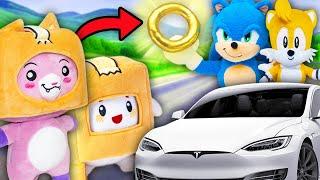 LANKYBOX FOXY Bought a TESLA With SONIC!