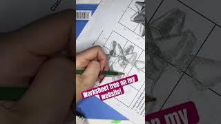 Bow drawing practice! Free worksheet on my website, subscribe for full length art lessons!