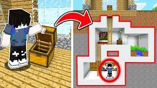 Building SECRET BASE Under MIKAY's House in Minecraft | TAROPA VILLAGE