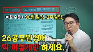 2026공무원영어 이렇게만 하세요. (노베이스도 2달 안에 100점 완성)