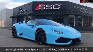 Lamborghini Huracan Spyder | 2017 (67 reg) | V10 LP 610-4 SPYDER LDF 4WD (S/S)