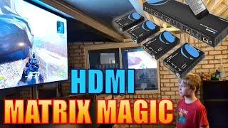 How to DIY Dream TV Setup - Gaming & Security w/ HDMI Orei Matrix Magic