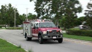 Rescue 3 Cape Coral Fire Department + Lee County EMS Ambulance Medic 33 responding