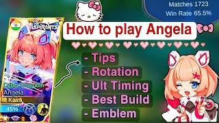 How to play AngelaTips, Rotation, Best Build, Emblem, Ult Timing - by Kaira Channel