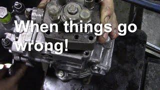 Sealing a leaking Bosch VE injection pump. When things go wrong!