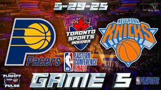 Indiana Pacers vs New York Knicks LIVE Stream Game 5 Audio | NBA PLAYOFFS LIVE ECF Gamecast & Chat
