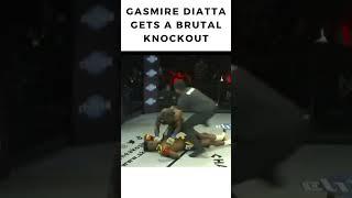 Brutal Knockout From Gasmire Diatta  #mma #combatsport #knockoutcity