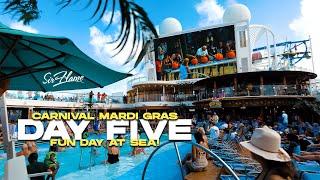 DAY FIVE - CARNIVAL MARDI GRAS CRUISE VLOG - FUN DAY AT SEA - HALLOWEEN CRUISE 2024